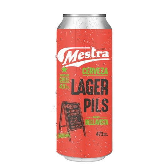 Cerveza Botella Lager 473 ml Mestra