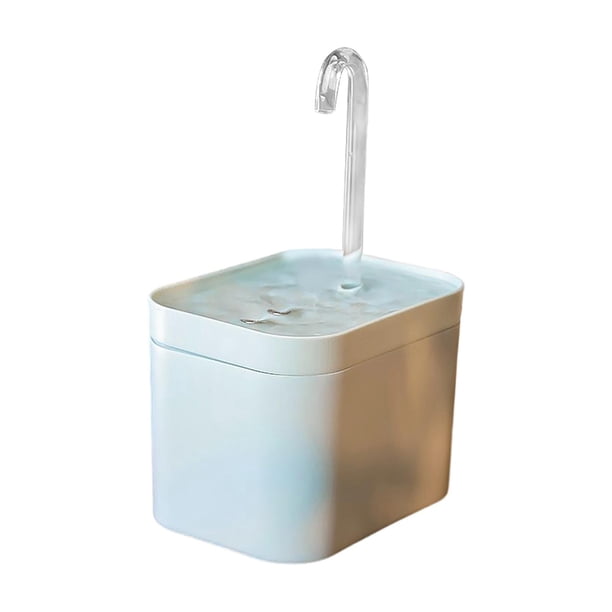 Fuente de agua para 1.5L/50oz Fuente para mascotas/Dispensador de agua para perros con bomba silenciosa/Cuenco de agua para fuente de para , Azul 16x11.5x12.5cm