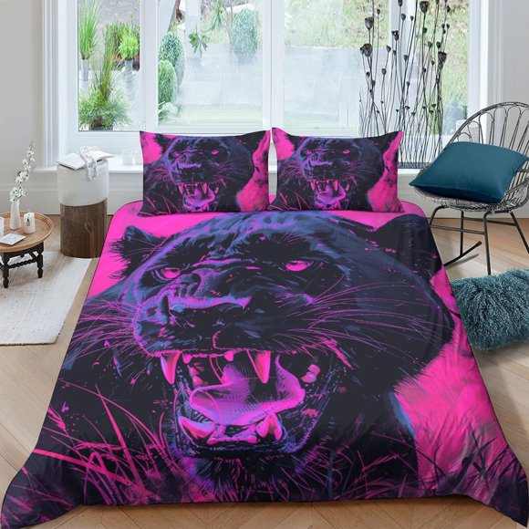 panther Duvet Cover Bedding Set Pillowcase Queen3-Piece Bedding Set