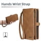 thumbnail image 1 of Artificial Leather Wallet Mobile Phone Case For Samsung S23 S23PLUS Zipper Flip Cover 2-in-1 Protective Case For Samsung S23ULTRTA Large Capacity Plug-in Card Protective Case For Samsung S22, S21, S21, 1 of 3