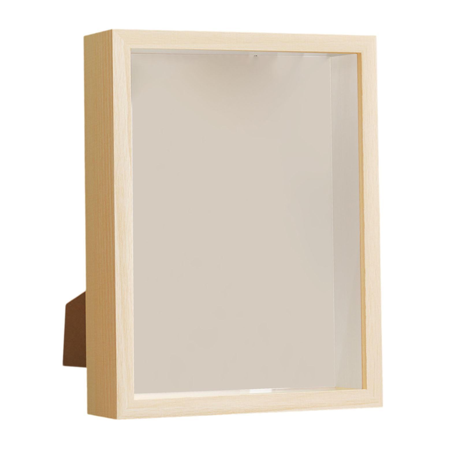 Bothyi - Caja De Sombra Diy, Marco De Madera Artesanal, Vitrina Grande Para Medallas De Fotos De Boda De Madera