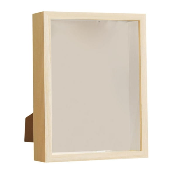 Caja De Sombra DIY, Marco De Madera Artesanal, Vitrina Grande Para Medallas De Fotos De Boda De Madera