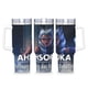 thumbnail image 1 of Ahsoka Tano Vaso aislado de acero inoxidable con asa, diseño temático, regalo para familia, amigos y fans; incluye pajita y encaja en el portavasos estándar, 40 oz, 1 of 6