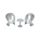 thumbnail image 1 of 3 Piezas Pintadas A Mano 1/64 Mesa Redonda Y Silla Modelo Accesorios De Película En Miniatura Argent, 1 of 5