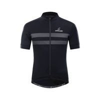 Andesland - Polera Tricota Líneas Reflectantes Manga Corta Cierre Hombre