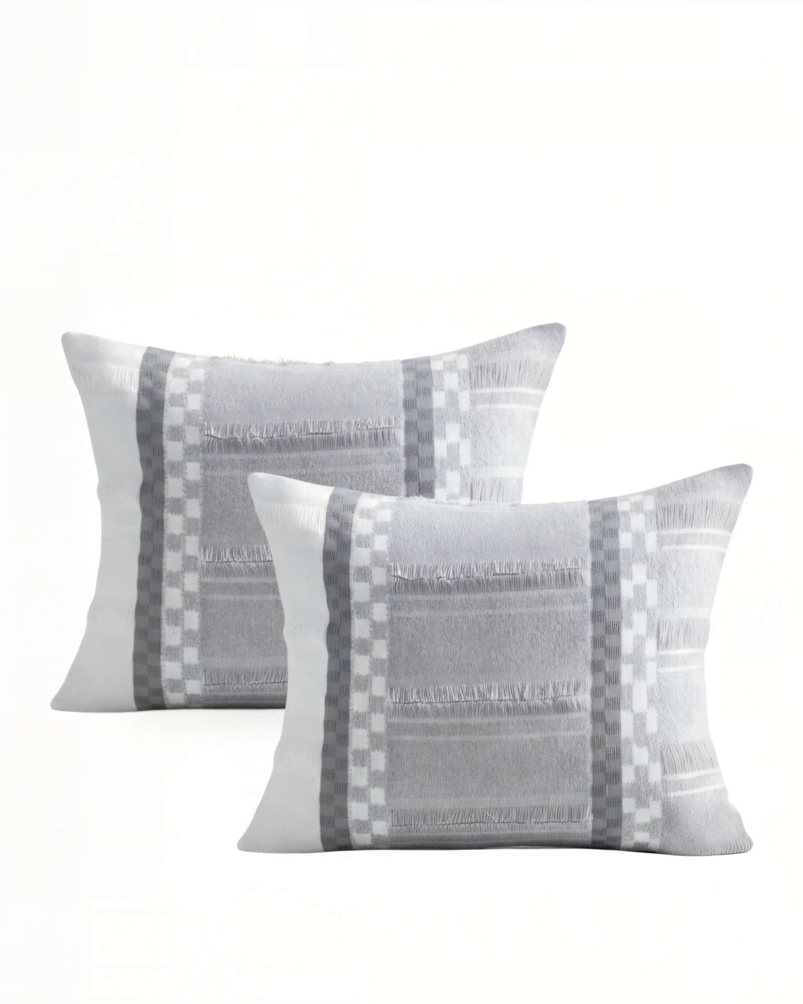 Genérico - Juego De 2 Fundas De Cojin 45Cmx45Cm Empalme Rombo 2