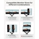 thumbnail image 2 of Soporte Dual Monitores HUANUO HNDS6 1332 VESA Ajustable, 2 of 3