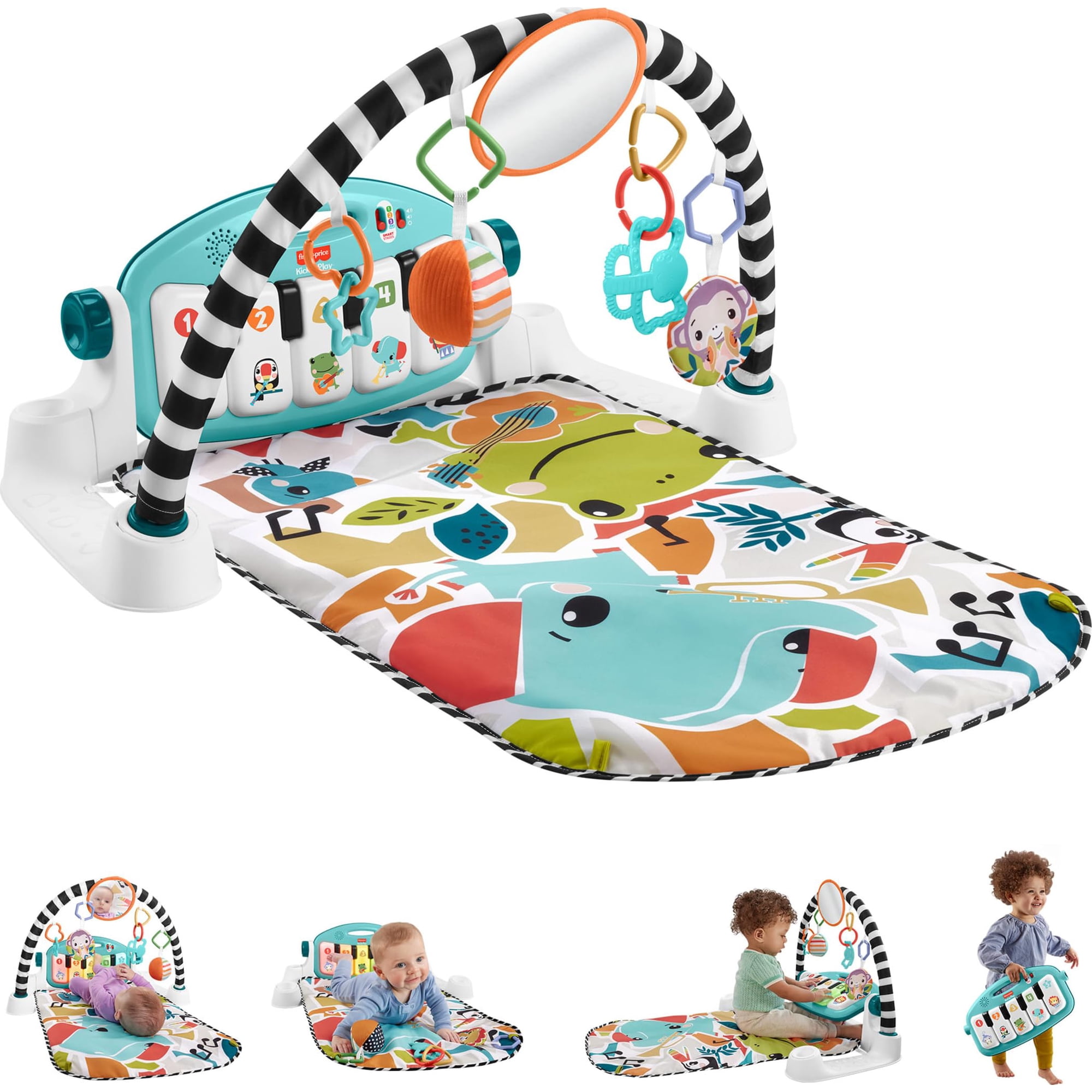 Colchoneta De Actividad Para Bebés Fisher-price Glow & Grow Kick & Play Gym