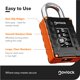 thumbnail image 5 of Candado NovLock de combinación de 4 dígitos para uso interior y exterior, 5 of 8