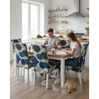 Mylhogar - Juegos De 6 Fundas Para Sillas Con Diseño Elastico