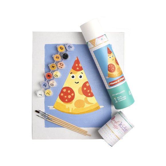 Kit de Pintura por Números Pink Picasso Pizza 20x25cm en Lienzo