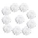 thumbnail image 3 of 10 Piezas De Capullos De Rosas Artificiales De Seda, Cabeza De Flor, Accesorios DIY, Blanco, 3 of 3