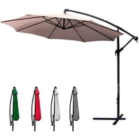 Jardimex - Quitasol Extendible 3M Soporte Pedestal Lateral Beige