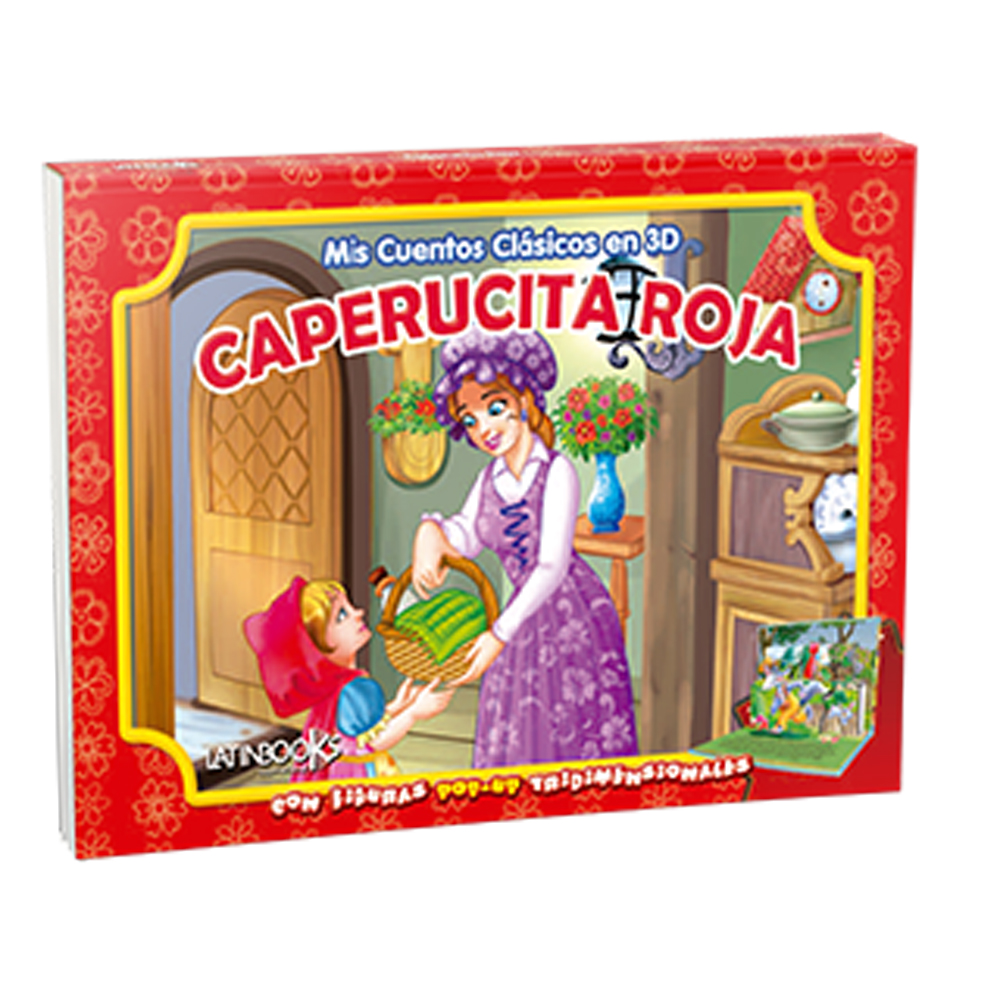 Zig Zag - Libro Mis Cuentos Clásicos En 3D - Caperucita Roja / 8 Páginas De Cartón Con Pop-Up, De 25 X 18 Cm. Tapa Cartoné