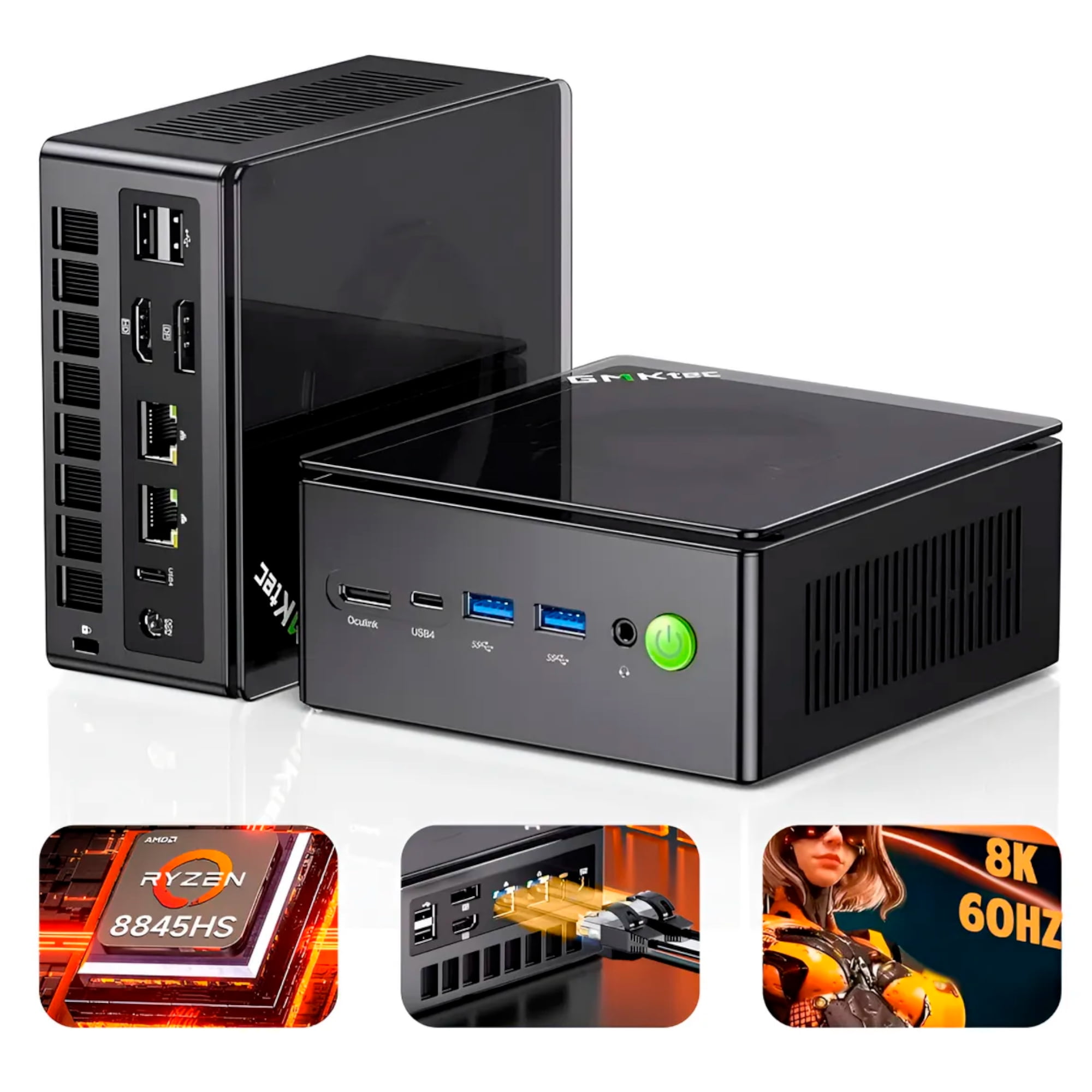 Mini Pc Gmktec K8 Plus Ryzen7 8845hs 32gb 1tb 4display 8k