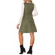 thumbnail image 3 of INSPIRE CHIC Vestido Pinafore para Mujer sin Mangas Casual Vintage de Imitación de Ante Camiseta Vestidos XL Verde Militar, 3 of 6