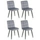 thumbnail image 1 of Pack De 4 Sillas De Comedor Modernas Velvet Gris, 1 of 8