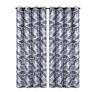 Clems - Pack 2 Cortina Engomada Termica 100% Blackout 140X225 Gris 140X225