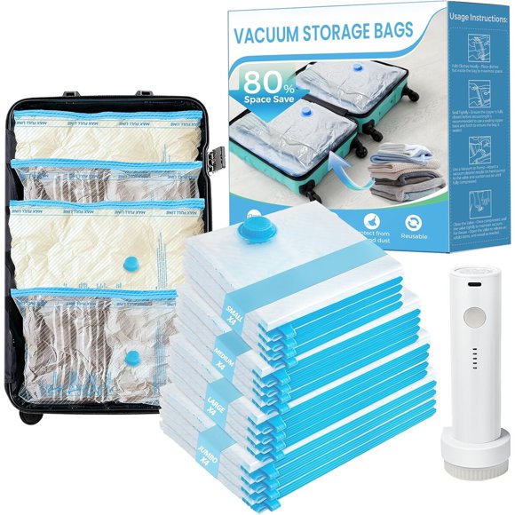 Bolsas al vacío ANBIUX Pack 16 con bomba recargable de 1500 mAh