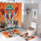 thumbnail image 1 of Capitán Planeta-theme 4-Piece Shower Curtain Set with Rugs, Waterproof Bathroom Decor Set Includes Bath Mat, U-Shaped Rug, Toilet Lid Cover and Curtain with Hooks, 1 of 6