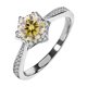 thumbnail image 1 of Anillos de Moissanita de Oro Blanco de 18K de 1 Uds para Mujer Regalo Color D VVS1 Anillos de Diamante Anillos de Plata Esterlina S925 Joyería Anillos de Compromiso de Moissanita con Certificado, 1 of 8