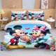 thumbnail image 1 of Bedding Duvet Cover Mickey Minnie Cartoon 3d Digital Printing Set Bedding Bedding Bedroom Decoration Gift For Friends Bed Sheets, 1 of 5