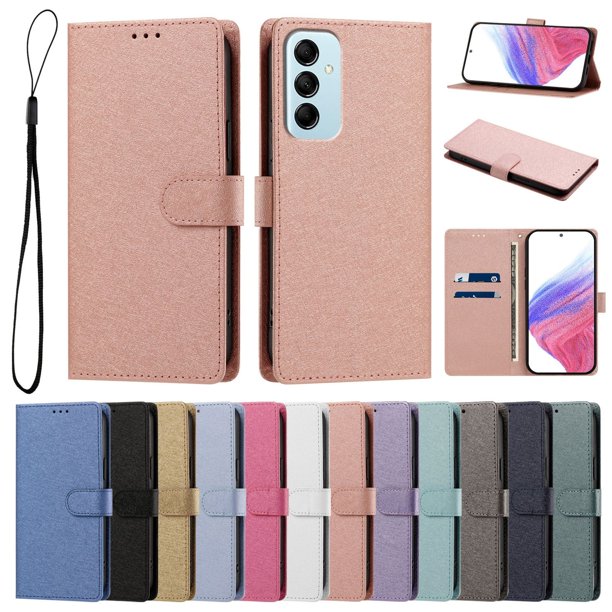 Cartera para Samsung Galaxy M14 con Bolsillo de Tarjetas, Rosa