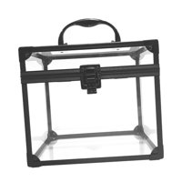 Ioensy - Estuche De Maquillaje Transparente Portátil Caja De Maquillaje Organizador Para Mujeres Herramienta De Belleza Vanidad L