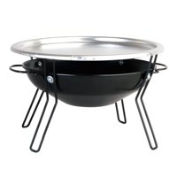 Importclick - Parrilla Brasero Mesa Acero Inoxidable 30Cm