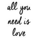 thumbnail image 1 of Decomural The Beatles All You Need Is Love WS-41004, 1 of 2