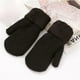 thumbnail image 2 of Guantes de invierno para mujer, guantes de punto con forro polar cálido, guantes de punto de lana doble, 2 of 5