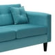 thumbnail image 4 of Sofa New Retro 3C + 2 Pouf Felpa 00 Turquesa, 4 of 6