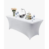 Riqui - Funda De Mantel Tela Spandex 180*75*75 Cm Blanco