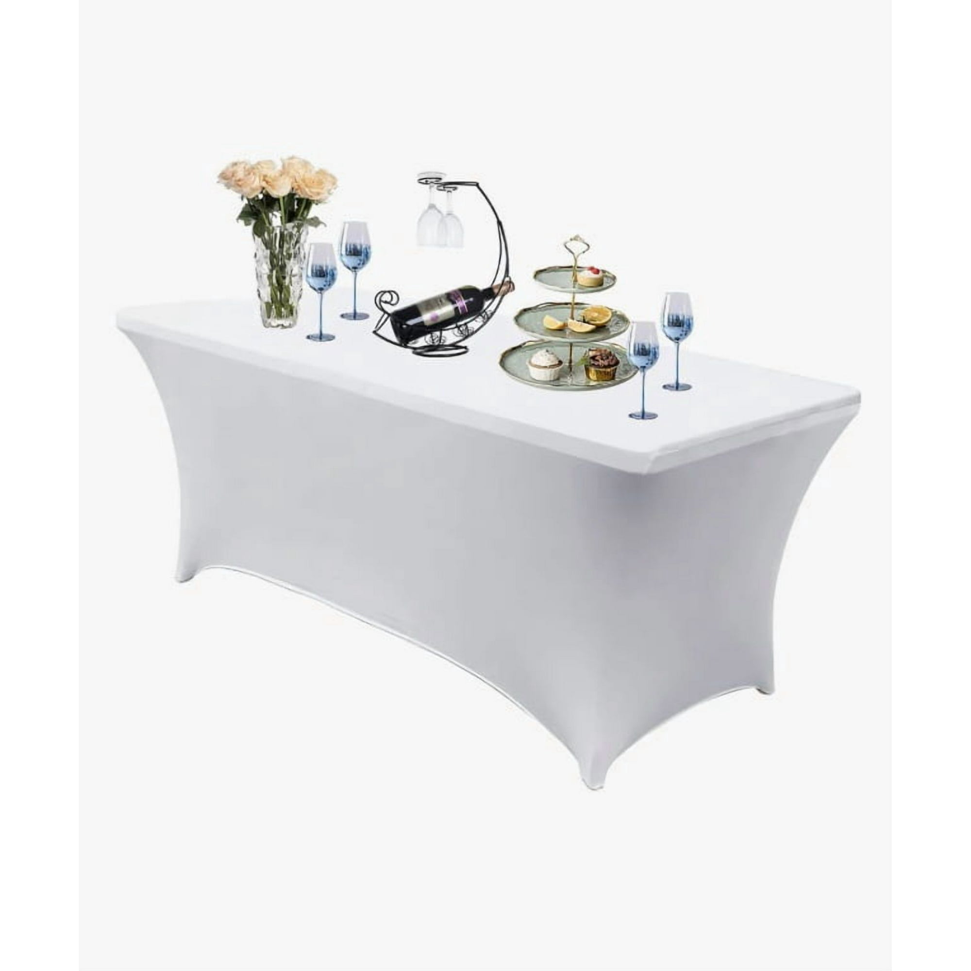 Atlas - Funda De Mantel Tela Spandex 180*75*75 Cm Blanco