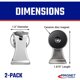 thumbnail image 2 of Magnet Source 7219 Base Magnética Cromada con Clip, 1 Pulgada, Pack de 2, 2 of 3