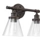 thumbnail image 2 of Vanity Light Globe Electric Parker 51444 2, bronce frotado con aceite, 2 of 8