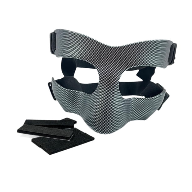 Cubrenariz, mascarilla ajustable, protector facial para fútbol y sóftbol, a prueba de golpes, ligero, portátil, protección facial, máscara de baloncesto 15cmx10cm