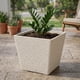 thumbnail image 3 of Set 2 Macetero Plastico Bajo Premium Base Cuadrada Conica S blanco, 3 of 7