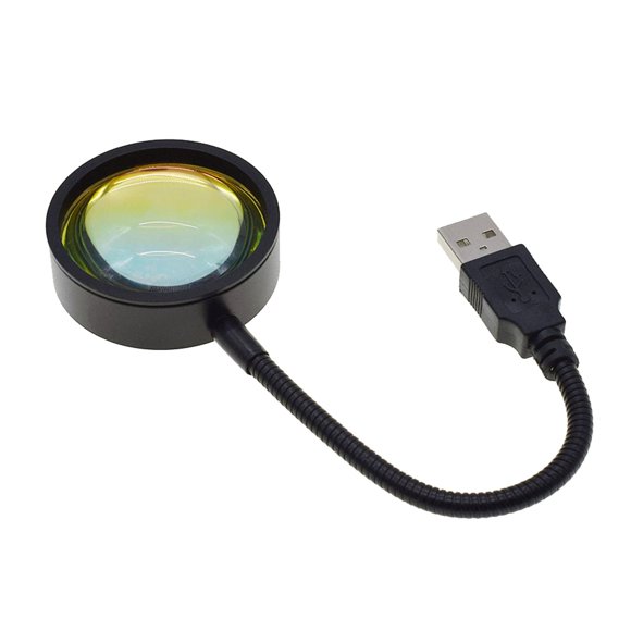 Led Sunset Proyector Lámpara Atmósfera Luz De Noche Dormitorio Decoración De Pared Amarillo