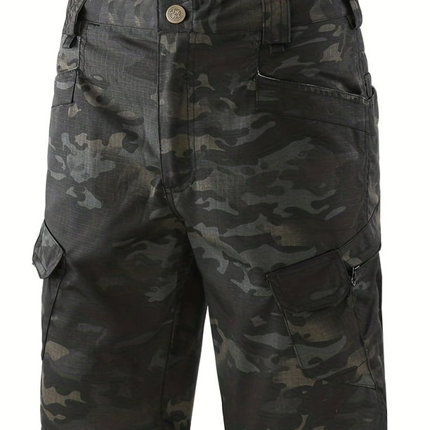 Men's Multi-Pocket Tactical Shorts Multi-Purpose Cargo Shorts Outdoor Waterproof Hiking Track Shorts