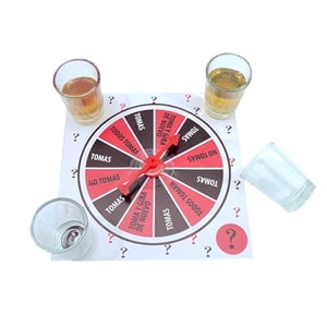 Homewell - Juego Adultos Ruleta Shots Beber Tragos