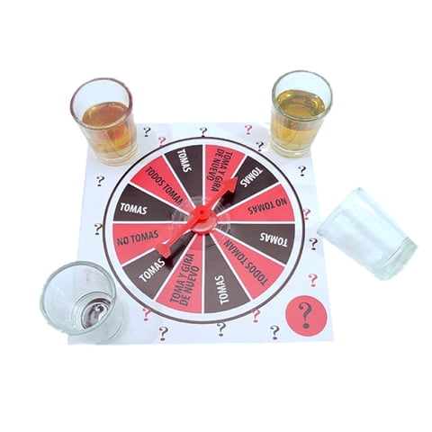 Homewell - Juego Adultos Ruleta Shots Beber Tragos