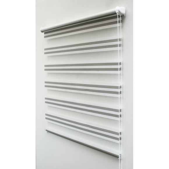Cortina Roller DUO Basic Bic Crudo-Gris 150x180 cm
