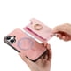 thumbnail image 4 of Funda Magnética Para Iphone 16 Plus Con Billetera Y Anillo Protector Resistente Rosa, 4 of 6