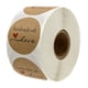 thumbnail image 5 of 1 rollo de 500 piezas Kraft redondo hecho a mano con pegatinas de amor etiquetas adhesivas A, 5 of 5