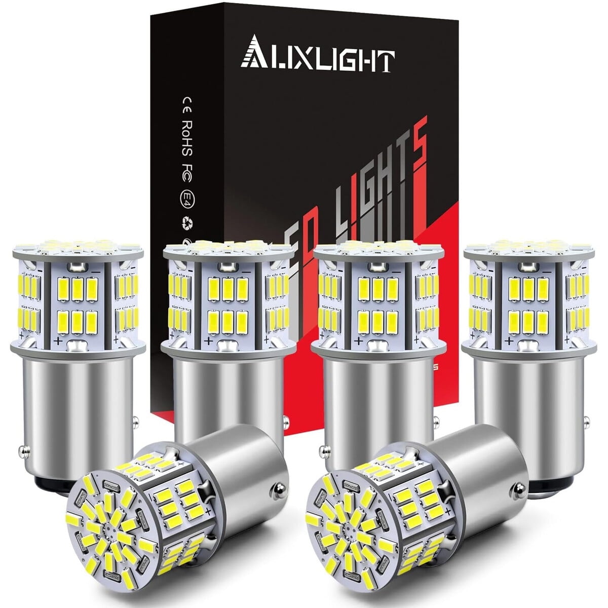Ampolleta Led Auxlight 1157 54smd 400lm Xenan Blanca 6u