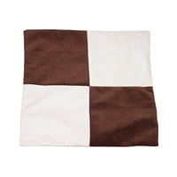 Máxima Design - Funda Cojín Gabriela Café Moro Blanco Felpa 50X50 Cm