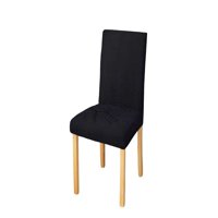 Genérico - Set De 6 Fundas De Silla Con Diseño Texturizado Colornegro 2