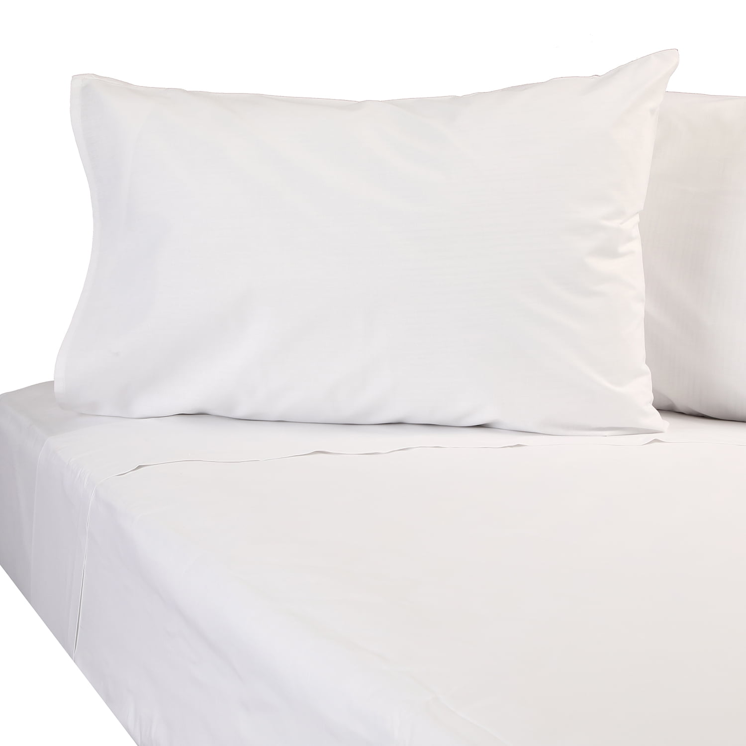 Sueño Blanco - Juego De Sabanas 2 Plazas, Color Blanco, 144 Hilos, Incluye 2 Fundas Medidas Sabana Superior 210 X245 Inferior 150x200x24 Fuelle