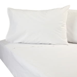 Sueño Blanco - Juego De Sabanas 2 Plazas, Color Blanco, 144 Hilos, Incluye 2 Fundas Medidas Sabana Superior 210 X245 Inferior 150X200X24 Fuelle